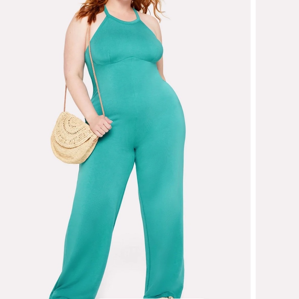 Yitty Smooth As Hell Mock Neck Jumpsuit Size 2x NWT